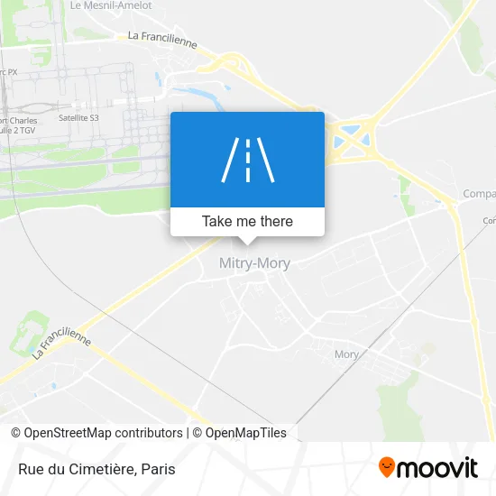 Mapa Rue du Cimetière