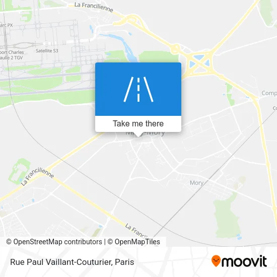 Mapa Rue Paul Vaillant-Couturier