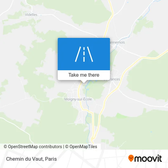 Mapa Chemin du Vaut