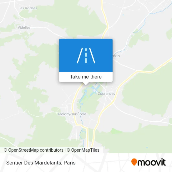 Sentier Des Mardelants map