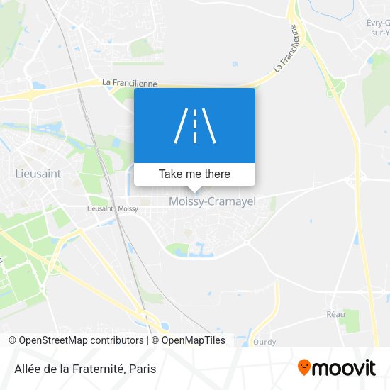 Allée de la Fraternité map