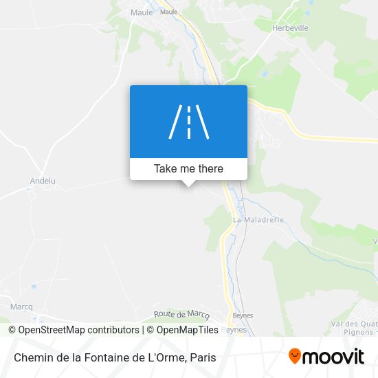 Chemin de la Fontaine de L'Orme map