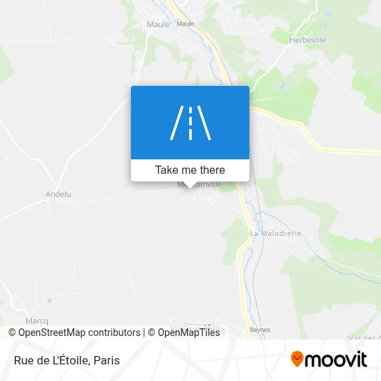 Rue de L'Étoile map