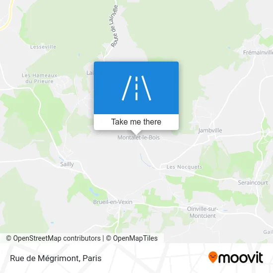 Rue de Mégrimont map