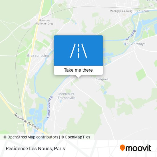 Résidence Les Noues map