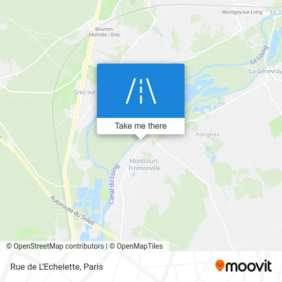 Mapa Rue de L'Echelette