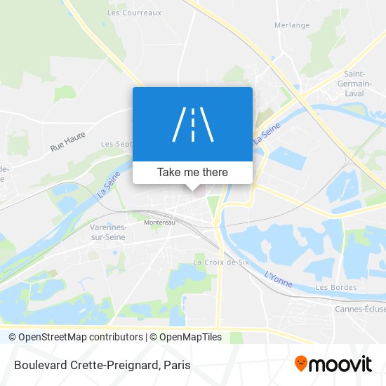 Boulevard Crette-Preignard map