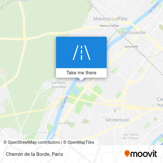 Chemin de la Borde map