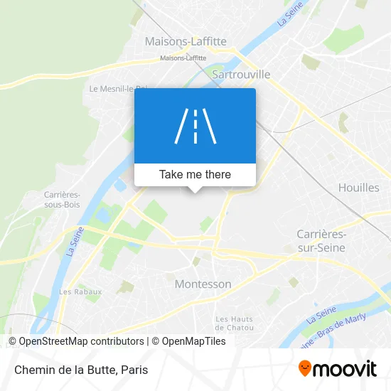 Chemin de la Butte map