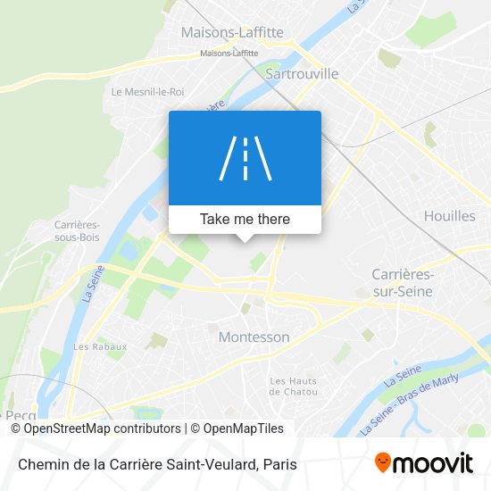 Chemin de la Carrière Saint-Veulard map