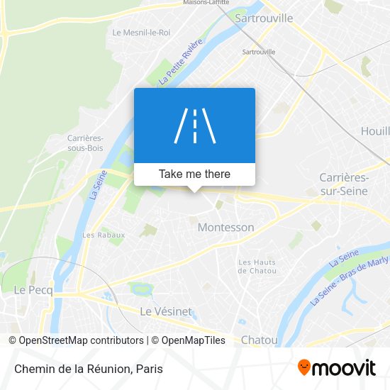 Chemin de la Réunion map