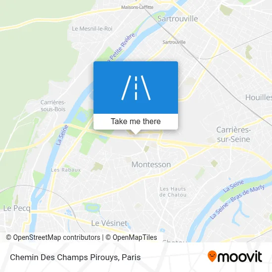 Chemin Des Champs Pirouys map