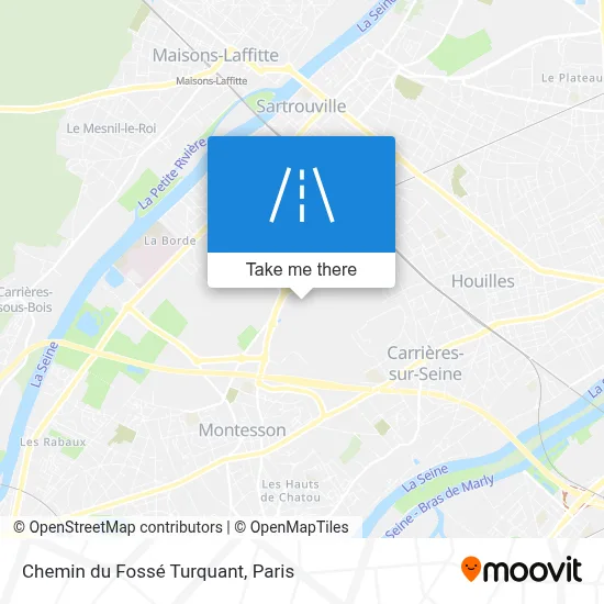 Chemin du Fossé Turquant map