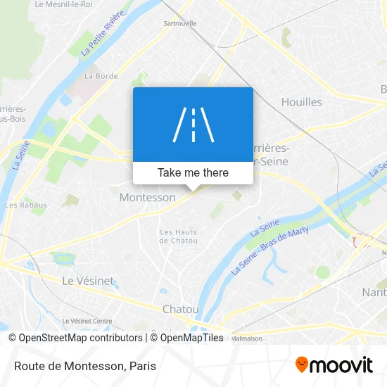 Route de Montesson map