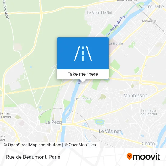 Rue de Beaumont map