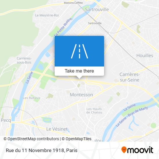 Mapa Rue du 11 Novembre 1918