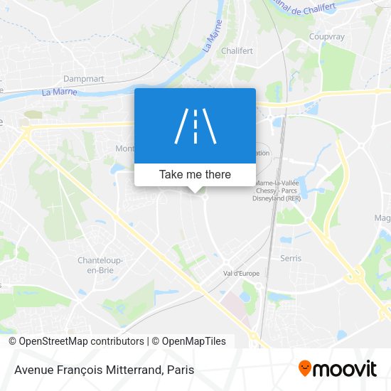Avenue François Mitterrand map