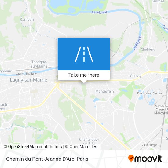 Chemin du Pont Jeanne D'Arc map
