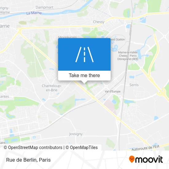 Rue de Berlin map