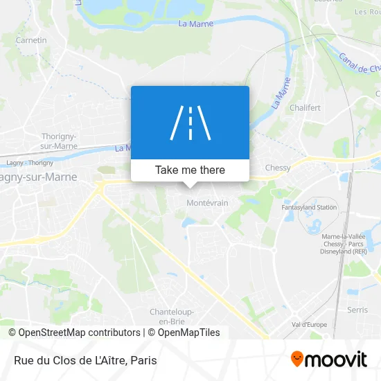 Rue du Clos de L'Aître map