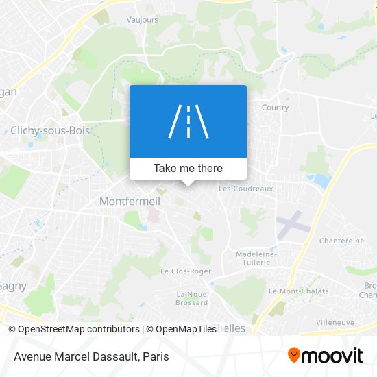 Mapa Avenue Marcel Dassault
