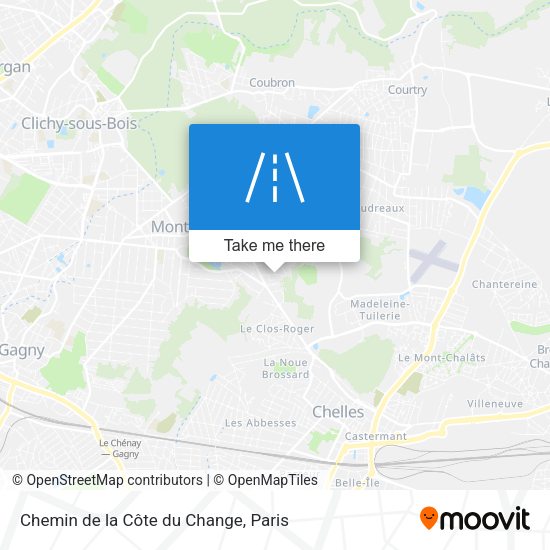 Chemin de la Côte du Change map