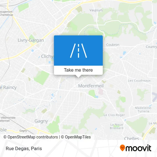 Rue Degas map