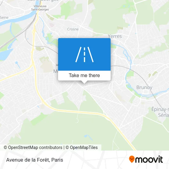 Avenue de la Forêt map