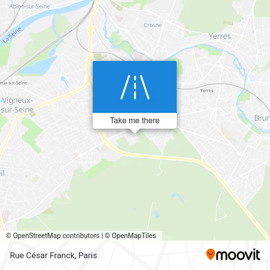 Rue César Franck map