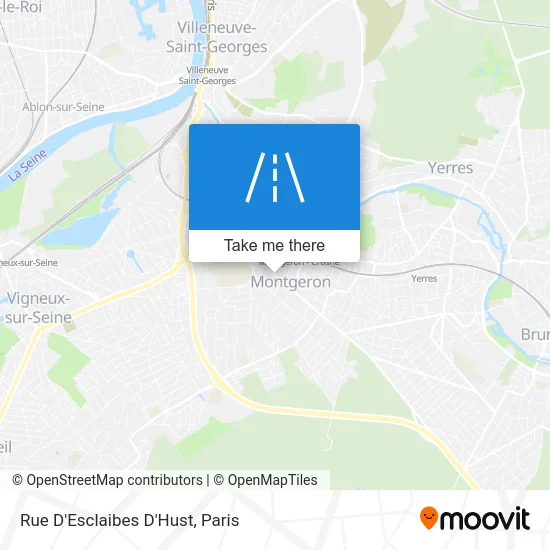 Rue D'Esclaibes D'Hust map