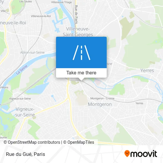 Rue du Gué map
