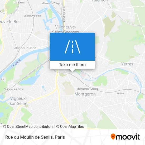 Rue du Moulin de Senlis map