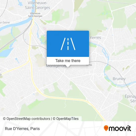Rue D'Yerres map