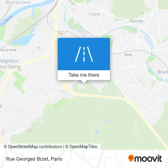 Rue Georges Bizet map