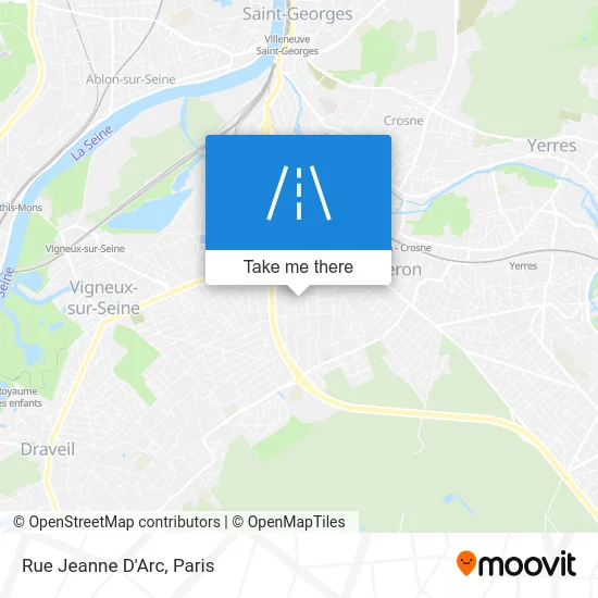 Rue Jeanne D'Arc map