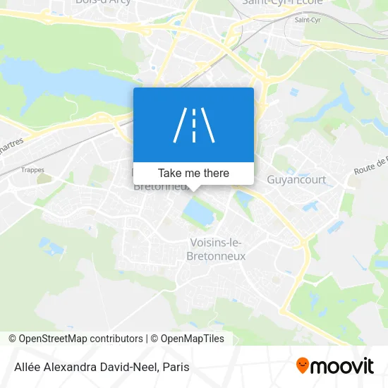 Allée Alexandra David-Neel map
