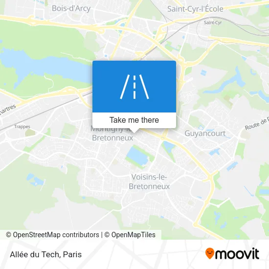 Allée du Tech map