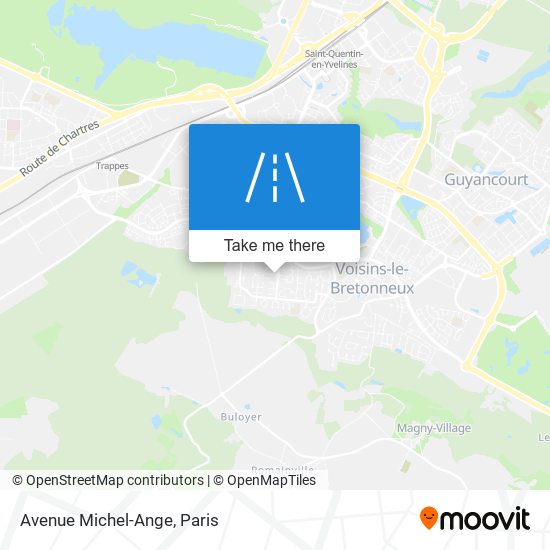 Avenue Michel-Ange map
