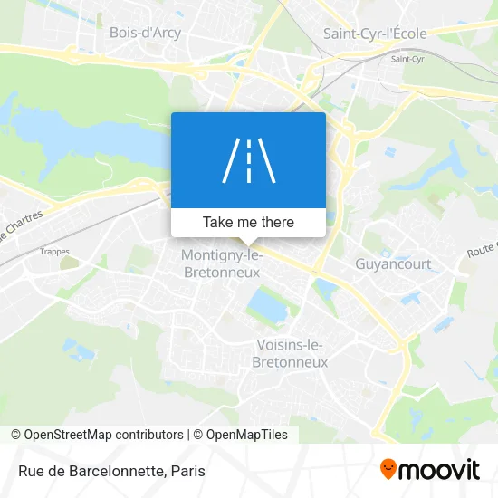 Mapa Rue de Barcelonnette