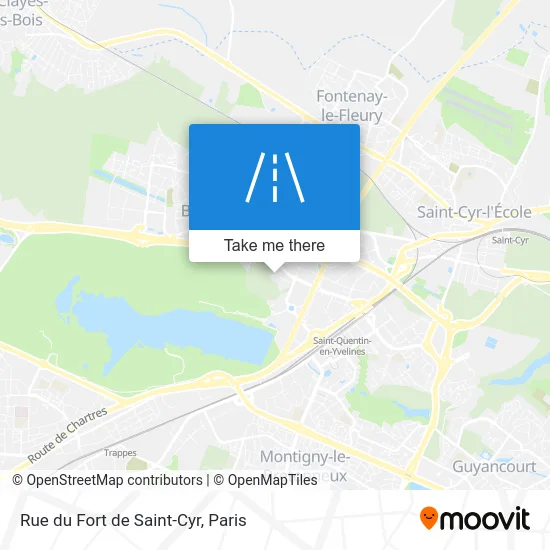 Rue du Fort de Saint-Cyr map
