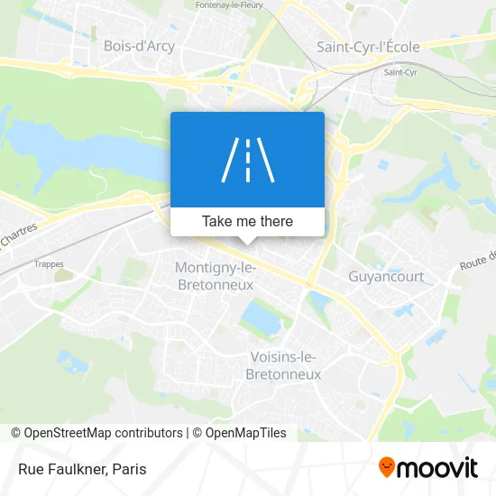 Rue Faulkner map