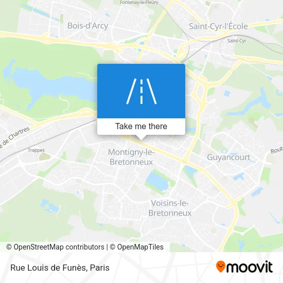 Mapa Rue Louis de Funès