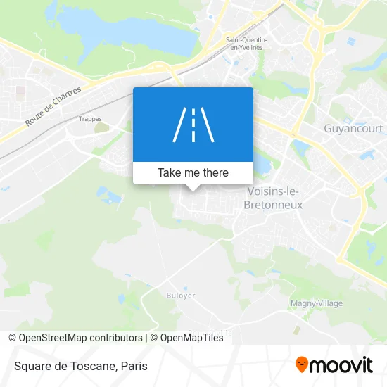 Square de Toscane map