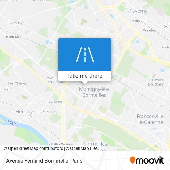 Mapa Avenue Fernand Bommelle