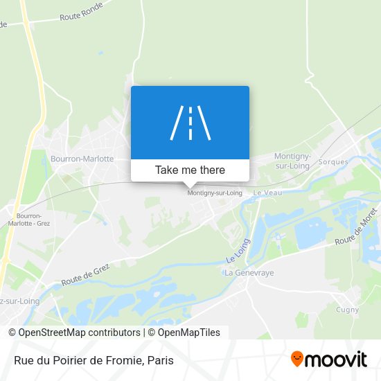 Rue du Poirier de Fromie map