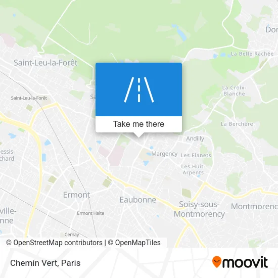 Chemin Vert map