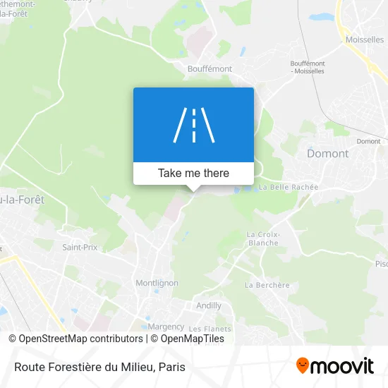 Route Forestière du Milieu map