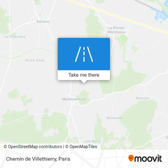 Chemin de Villethierry map