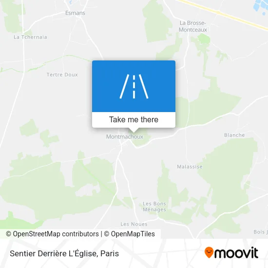 Sentier Derrière L'Église map