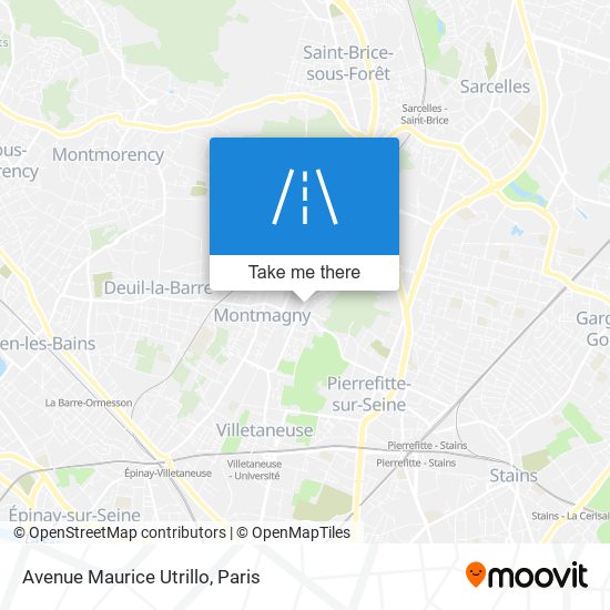 Avenue Maurice Utrillo map